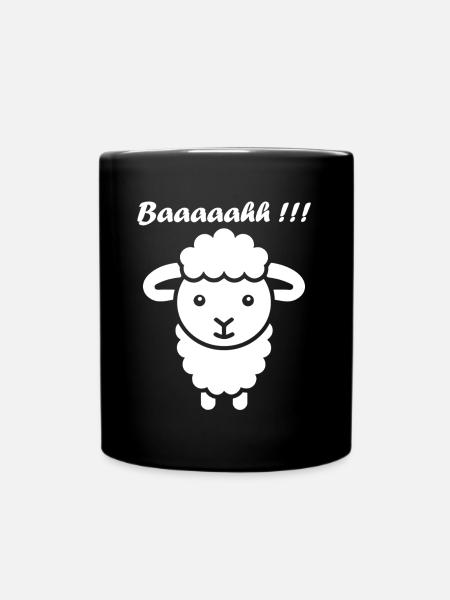 Sheep - Full Colour Mug - black