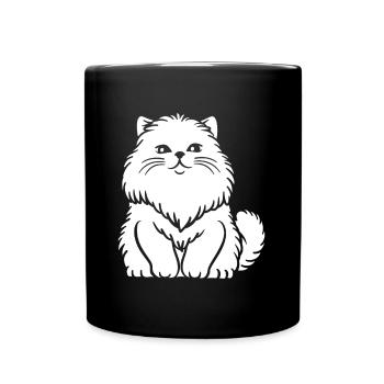 Persian cat - Full Colour Mug - black - Front