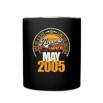 Großartig seit Mai 2005 20. Geburtstag Spruch 20 - Tasse einfarbig - Schwarz - Vorne