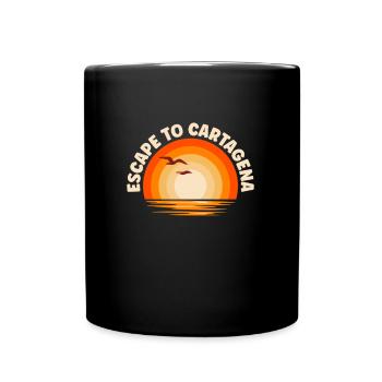Je fuis vers Carthagène - Mug uni - noir - Devant