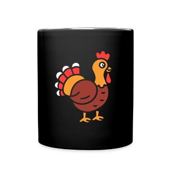 turkey - Full Colour Mug - black - Front