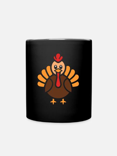 dinde - Mug uni - noir
