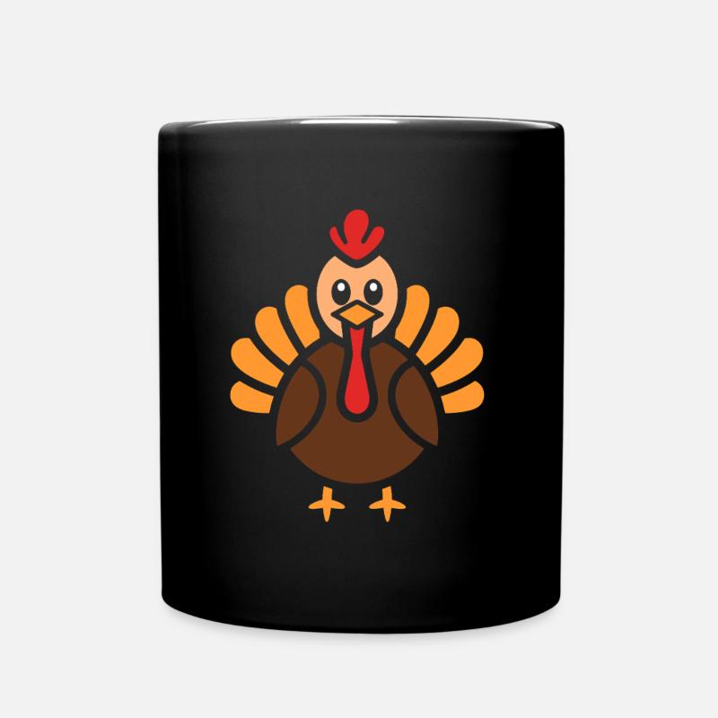 dinde - Mug uni - noir