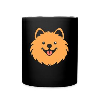 Eurasier - Tasse einfarbig - Schwarz - Vorne