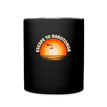 I'm fleeing to Rarotonga - Full Colour Mug - black - Front