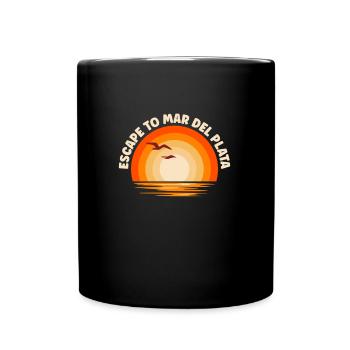 Je fuis vers Mar del Plata - Mug uni - noir - Devant