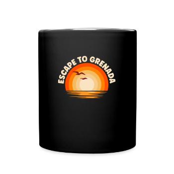 I'm fleeing to Grenada - Full Colour Mug - black - Front