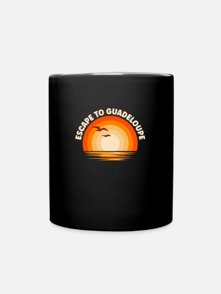 Je fuis vers la Guadeloupe - Mug uni - noir