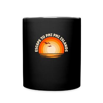 Je fuis vers les îles Phi Phi - Mug uni - noir - Devant