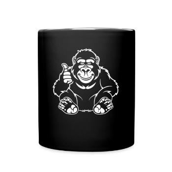 Gorilla - Full Colour Mug - black - Front
