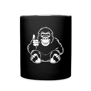 Gorilla - Full Colour Mug - black - Front