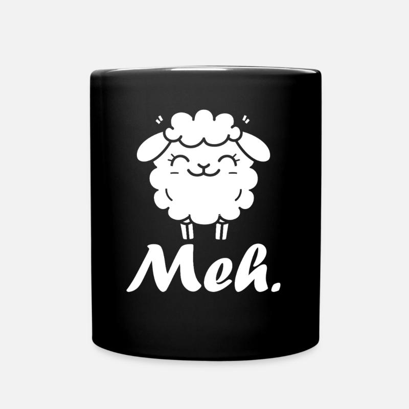 Schaf - Tasse einfarbig - Schwarz