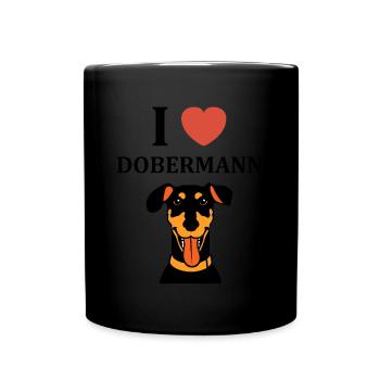 dobermann - Mug uni - noir - Devant