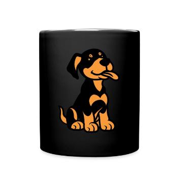 dobermann - Mug uni - noir - Devant