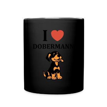 dobermann - Mug uni - noir - Devant