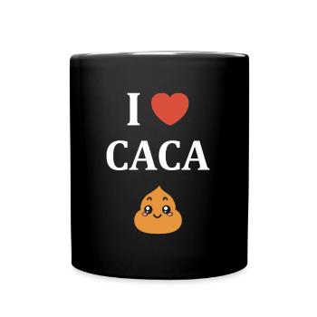 caca - Mug uni - noir - Devant