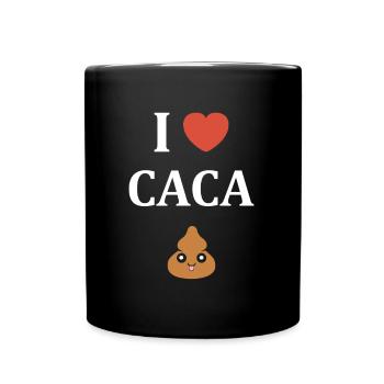 caca - Mug uni - noir - Devant