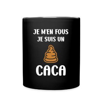 caca - Mug uni - noir - Devant
