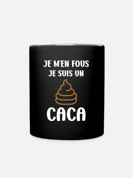 caca - Mug uni - noir