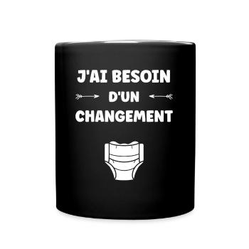 Couches - Mug uni - noir - Devant