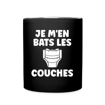 Couches - Mug uni - noir - Devant