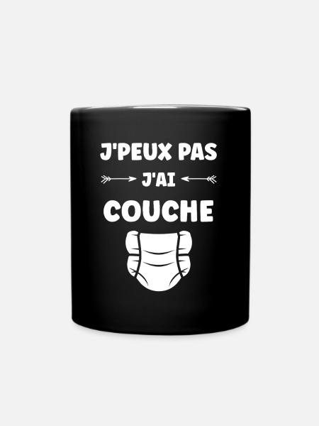 Couches - Mug uni - noir