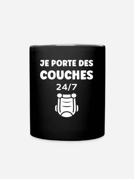 Couches - Mug uni - noir