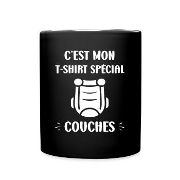 Couches - Mug uni - noir - Devant