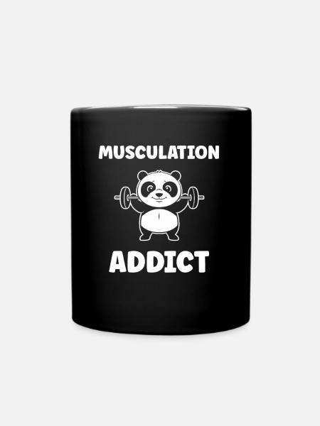 Humour musculation - Mug uni - noir