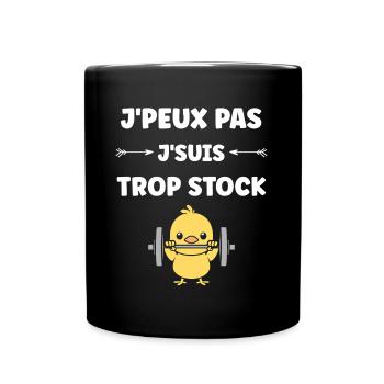 Animaux Humour musculation - Mug uni - noir - Devant