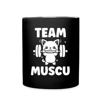 Animaux Humour musculation - Mug uni - noir - Devant