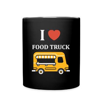 Food truck - Mug uni - noir - Devant