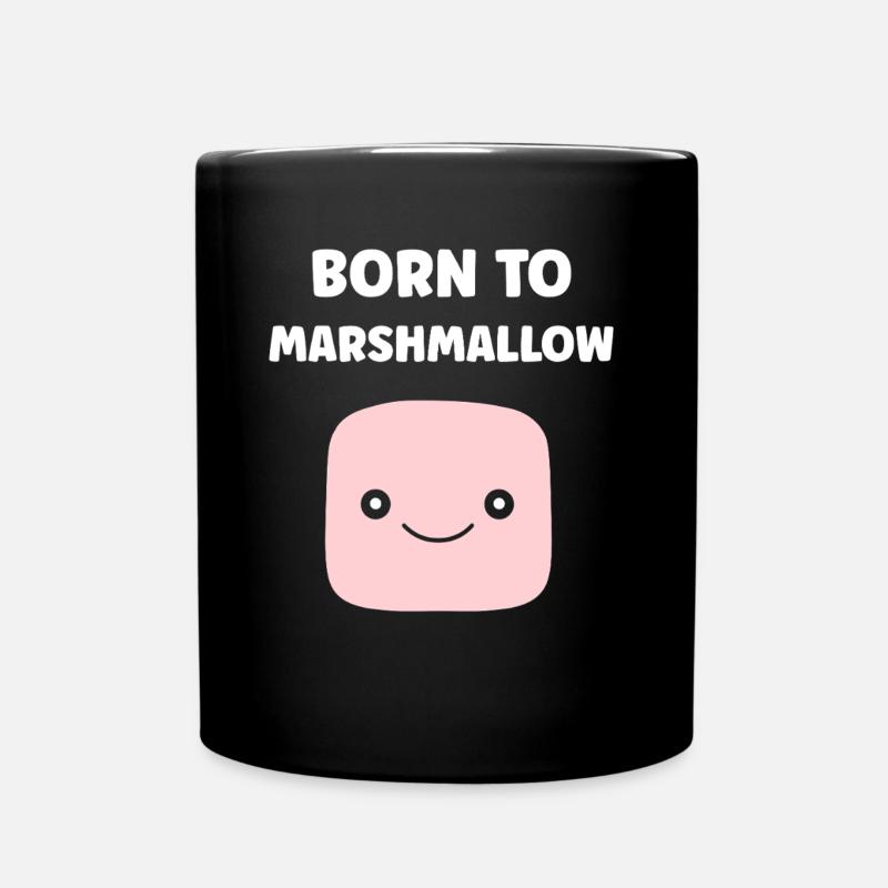 Marshmallow - Tasse einfarbig - Schwarz