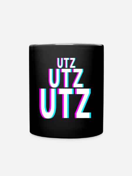 UTZ UTZ UTZ Techno EDM Music Raver Festival - Mug uni - noir