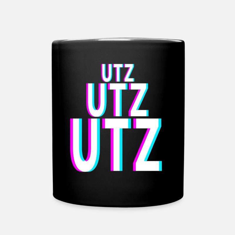 UTZ UTZ UTZ Techno EDM Music Raver Festival - Mug uni - noir