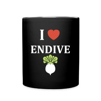 Endive - Mug uni - noir - Devant