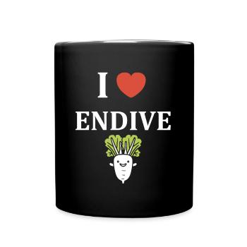 Endive - Mug uni - noir - Devant