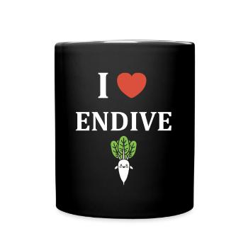 Endive - Mug uni - noir - Devant