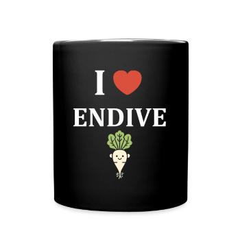 Endive - Mug uni - noir - Devant