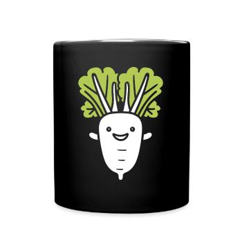 Endive - Mug uni - noir - Devant
