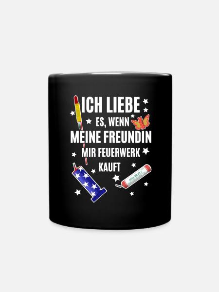 Pyro Freak - Tasse einfarbig - Schwarz