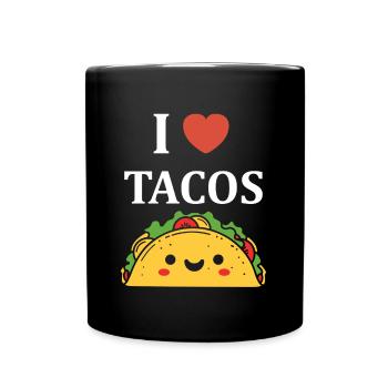 Tacos - Tasse einfarbig - Schwarz - Vorne