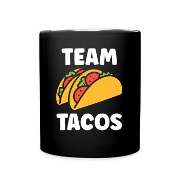 tacos - Mug uni - noir - Devant