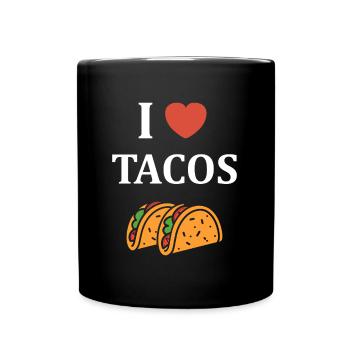 tacos - Mug uni - noir - Devant