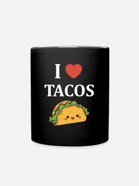 Tacos - Tasse einfarbig - Schwarz