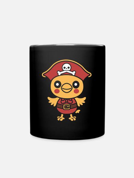 Pirat - Tasse einfarbig - Schwarz