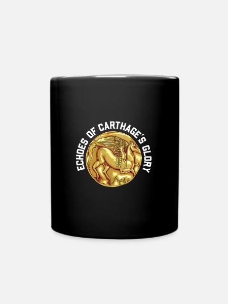 Karthago - Karthagische goldene Münze - Tasse einfarbig - Schwarz