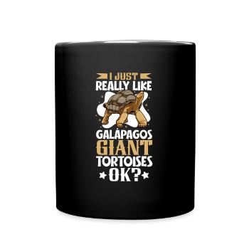 I love my Galapagos giant tortoise - Full Colour Mug - black - Front
