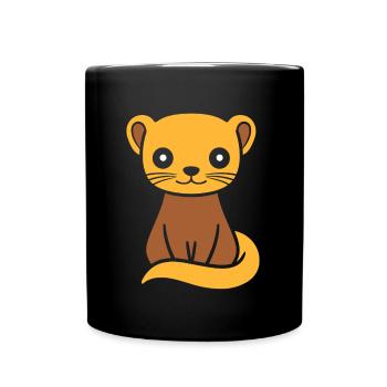 belette - Mug uni - noir - Devant