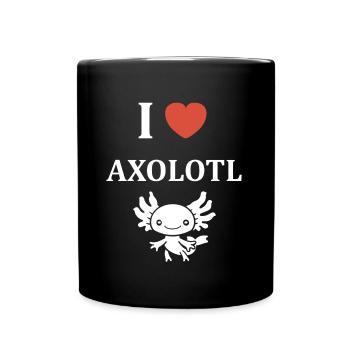Axolotl - Tasse einfarbig - Schwarz - Vorne